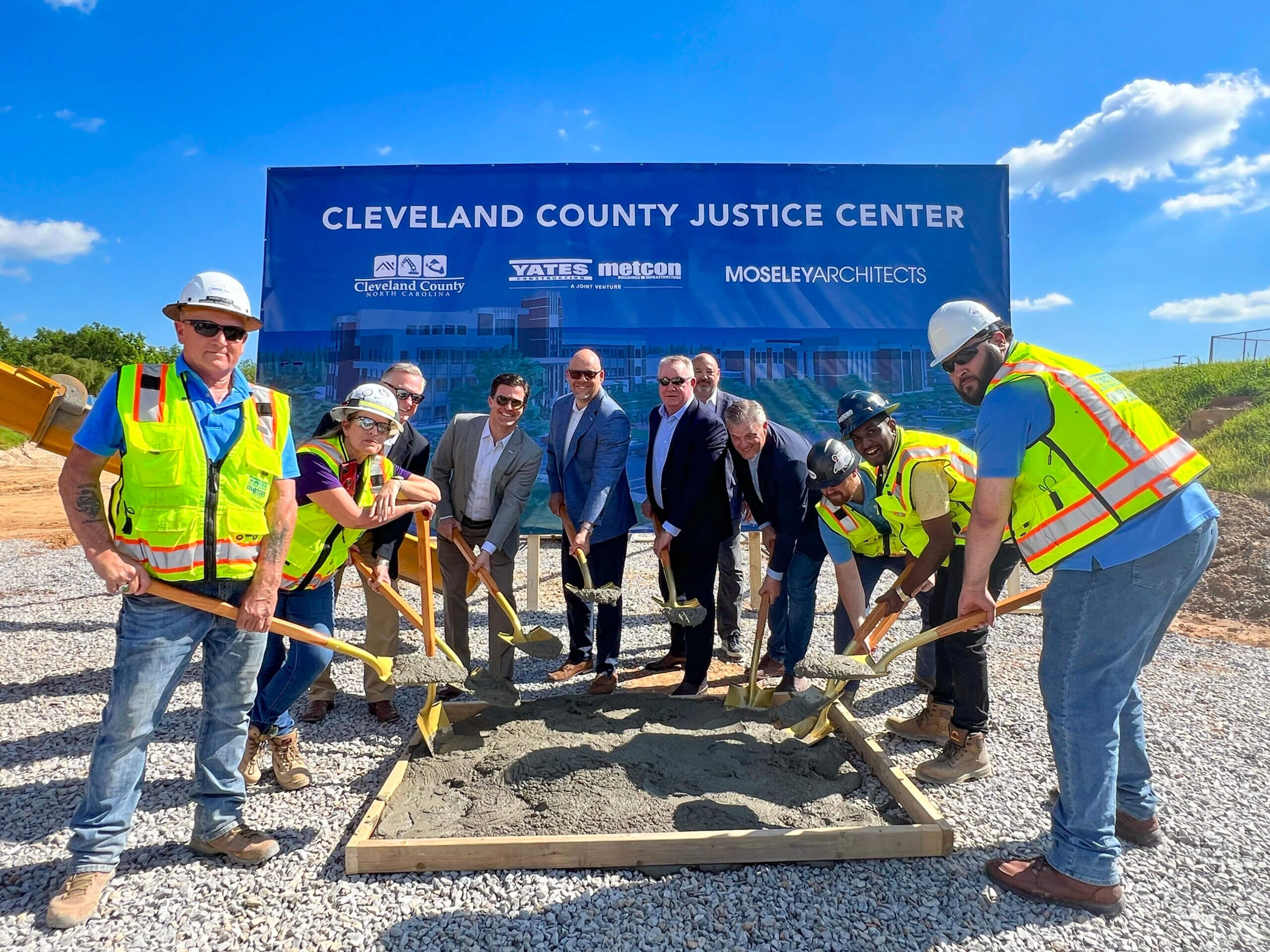 Yates Construction Breaks Ground on the Cleveland County Justice Center